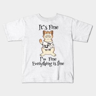Paws-itively Perfect: Embracing Feline Funnies in a Fine and Fabulous Design Kids T-Shirt